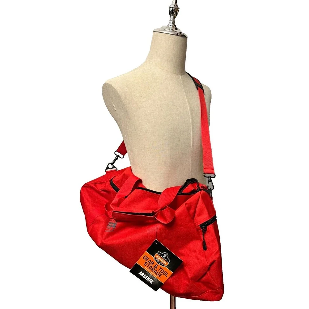 NEW! Tenacious Ergodyne Work Gear Arsenal 5020P Red Tool Storage Soft Duffel Bag